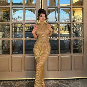 Long Gold Dress